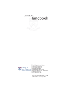 Handbook - College of Arts and Sciences