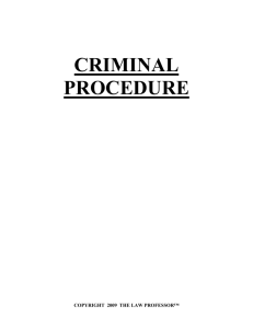 CRIMINAL PROCEDURE