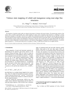Valence state mapping of cobalt and manganese