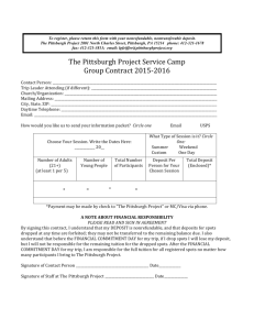 The Pittsburgh Project Service Camp Group Contract 2015