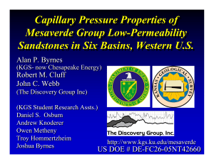 Capillary Pressure Properties - the Kansas Geological Survey