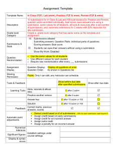 Assignment Template