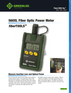 560XL Power Meter Datasheet