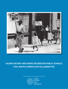 facing history and ourselves/boston public schools civil rights