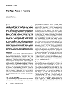 The Magic Wands of Medicine - University of Toronto Medical Journal