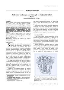 Asclepius, Caduceus, and Simurgh as Medical Symbols Part I