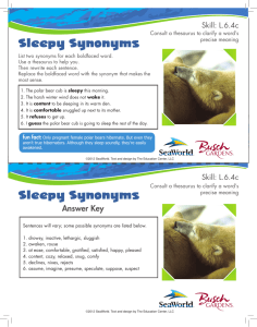 Sleepy Synonyms Sleepy Synonyms