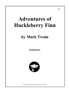 Adventures of Huck Finn Def