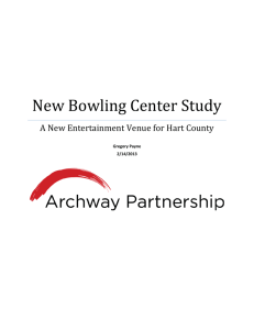 New Bowling Center Study - Archway Partnership