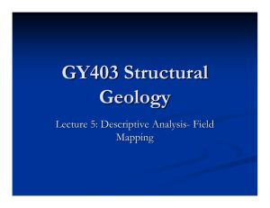 GY403 Structural Geology