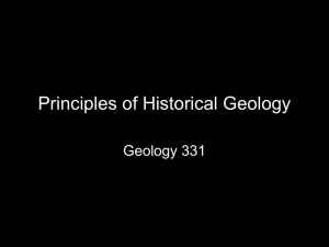 Principles of Historical Geology