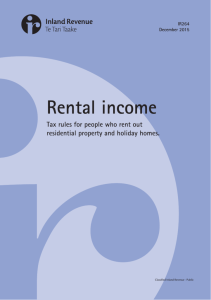 Rental income - Inland Revenue