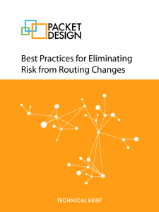 Best Practices for Eliminating Risk from Routing Changes