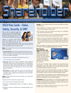 SECU Visa Cards – Value, Safety, Security, & EMV