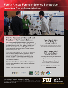 Fourth Annual Forensic Science Symposium