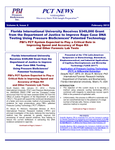 PCT News February.FIU. 2012 Edition