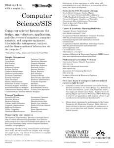 Computer Science/SIS - University Career Center