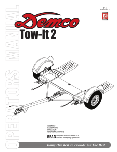 RD20019 - Tow-It 2 Operators Manual