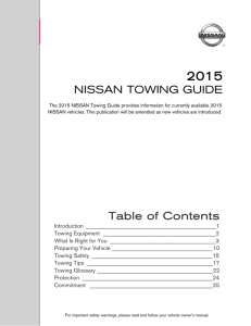 2015 Nissan | Towing Guide | Nissan USA