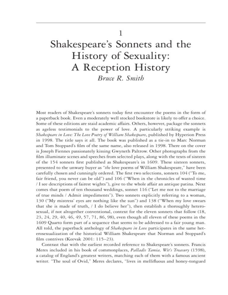 stephen booth an essay on shakespeare's sonnets