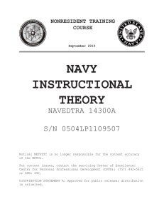 navy instructional theory