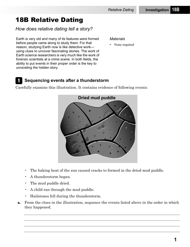 Relative Dating Worksheet Answer Key - Onlineworksheet.my.id