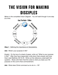 How to Share the Vision for Making Disciples