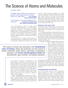 The Science of Atoms and Molecules