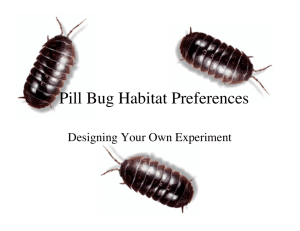 Pill Bug Habitat Preferences - edel