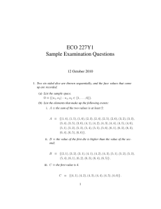ECO 227Y1 Sample Examination Questions