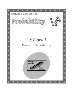 PM12 - Probability Lesson 1