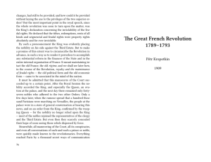 The Great French Revolution 1789–1793