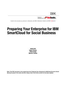 Preparing Your Enterprise for IBM SmartCloud for