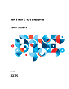 IBM Smart Cloud Enterprise Service Definition