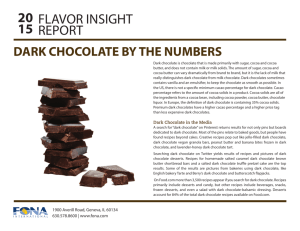 DARK CHOCOLATE BY THE NUMBERS