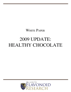 2009 UPDATE: HEALTHY CHOCOLATE