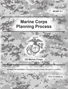 MCWP 5-1: Marine Corps Planning Process