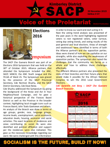 Voice of the Proletariat District Publication