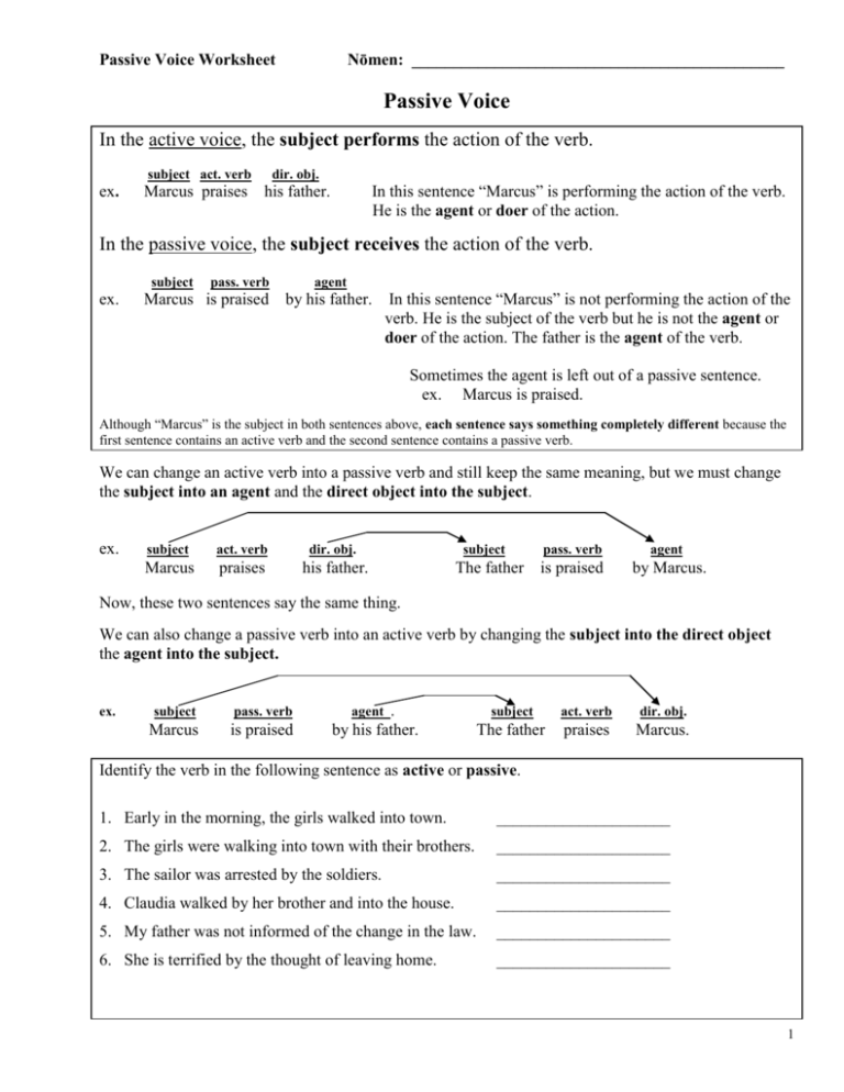 passive-voice-worksheet