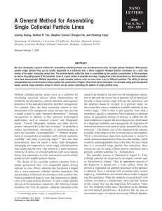 A General Method for Assembling Single Colloidal Particle Lines