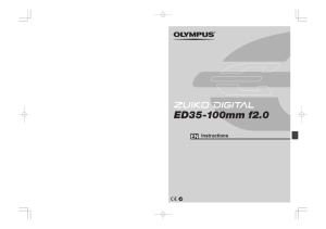 ZUIKO DIGITAL ED35-100mm f2.0 Instruction Manual