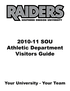 2010-11 SOU Athletic Department Visitors Guide