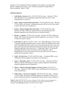 Citations to Texas Supreme Court and Appellate Court opinions