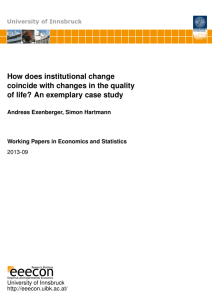 How Does Institutional Change Coincide with Changes in