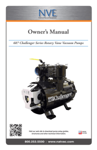 Owner's Manual - National Vacuum Equipment