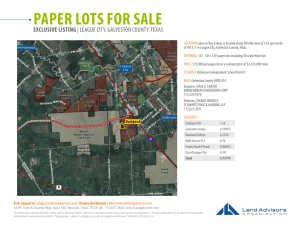 PaPEr LoTS For SaLE - Land Advisors Organization