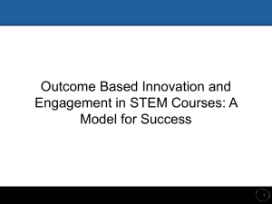 CS 31: Outcome-Based Innovation and Engagement in STEM