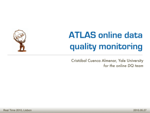 ATLAS online data quality monitoring