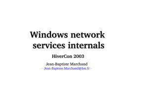 Windows network services internals