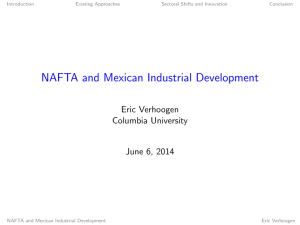 NAFTA and Mexican Industrial Development